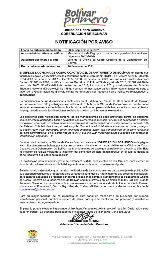 Notificación