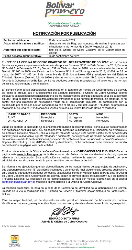Notificación