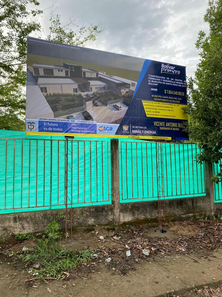 Construcción de un centro de formación y desarrollo minero en el municipio de Santa Rosa del Sur de Bolívar