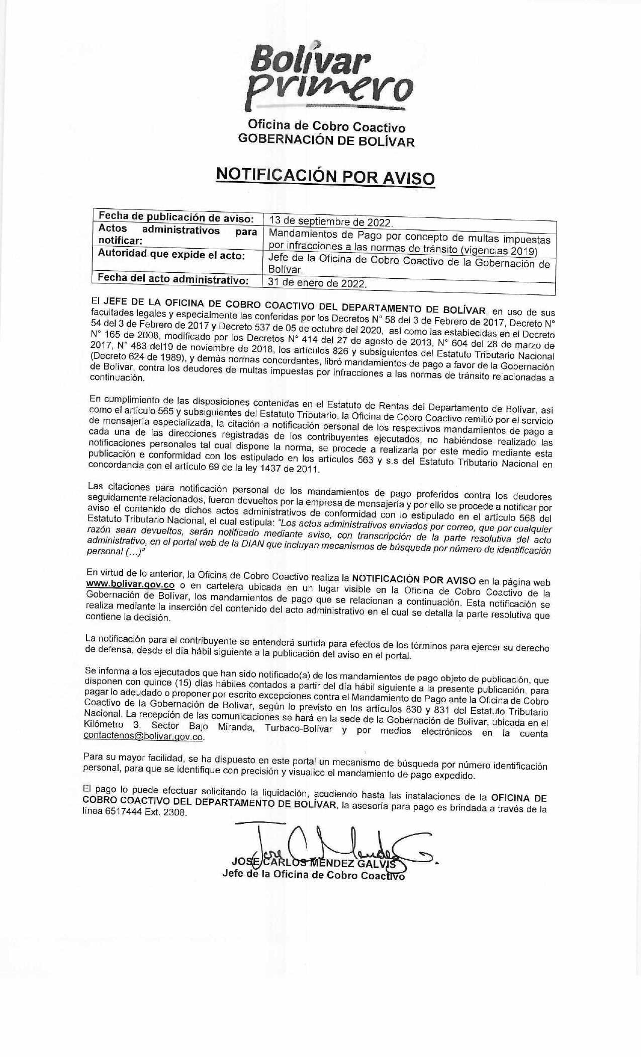 AVISO DE NOTIFICACIÓN EN PAGINA WEB 2022-11-24