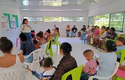 Jornada Cuidado Integral de la Salud. Socialización medidas de prevención IRA/EDA, signos de alarma dengue y cáncer infantil.