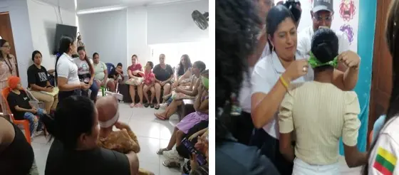 Colegio El Niño Jesús de Turbaco, desarrollo de capacidades en prevención de Dengue y lavado de mano teórico practico.