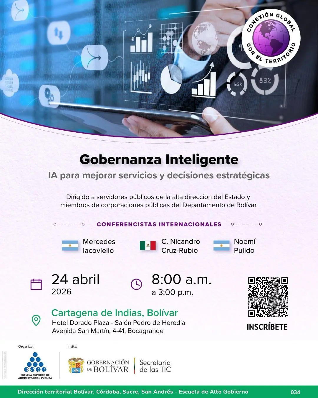 Banner informativo sobre Gobernanza Inteligente de la Gobernaci&oacute;n de Bol&iacute;var