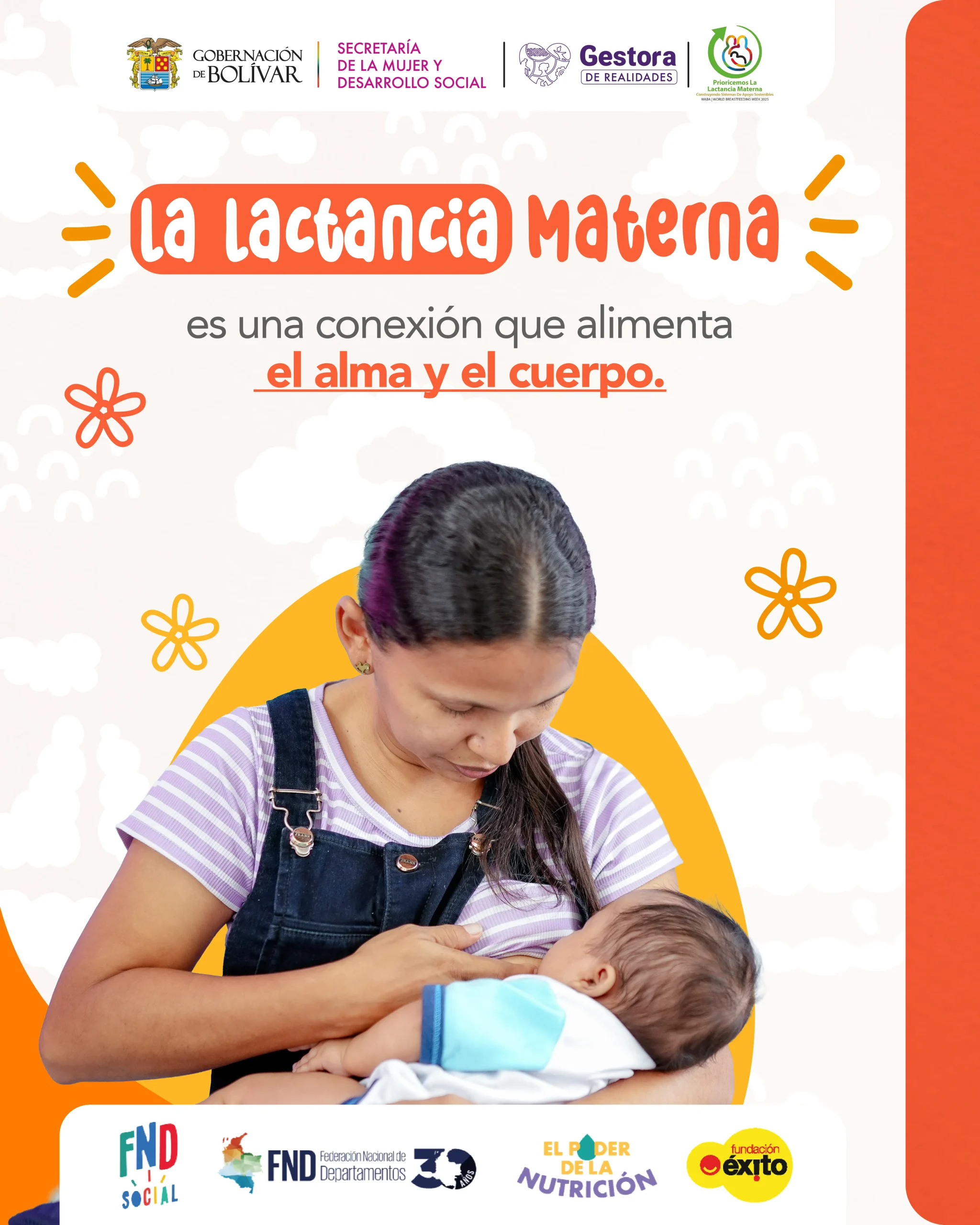 Madre amamanta a su bebé en una pieza sobre el vínculo y la nutrición