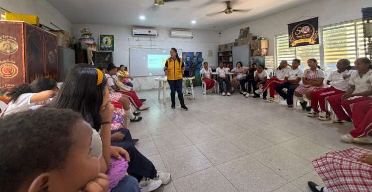 Primera sesión del proyecto pellízcate con los niños, niñas y adolescentes del corregimiento de Malagana. — imagen 1