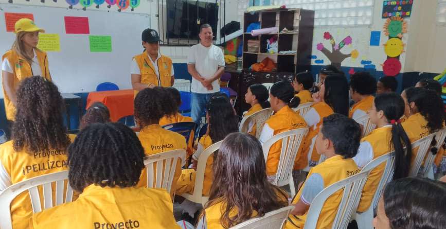 Primera sesión del proyecto pellízcate en el año 2026 con los niños, niñas y adolescentes del municipio de Turbaco Bolívar. — imagen 1